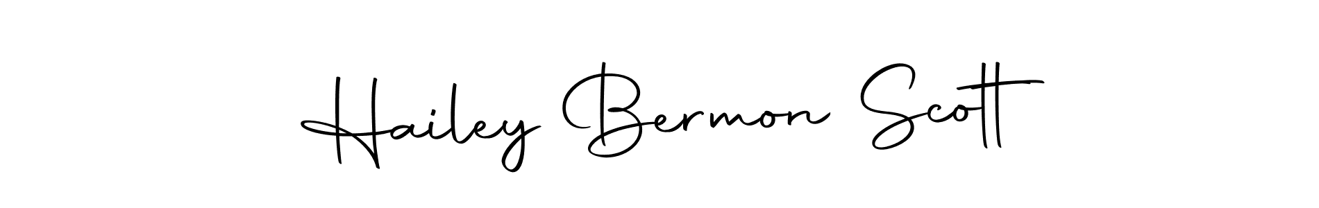 Make a beautiful signature design for name Hailey Bermon Scott. With this signature (Autography-DOLnW) style, you can create a handwritten signature for free. Hailey Bermon Scott signature style 10 images and pictures png