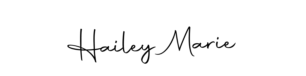Use a signature maker to create a handwritten signature online. With this signature software, you can design (Autography-DOLnW) your own signature for name Hailey Marie. Hailey Marie signature style 10 images and pictures png