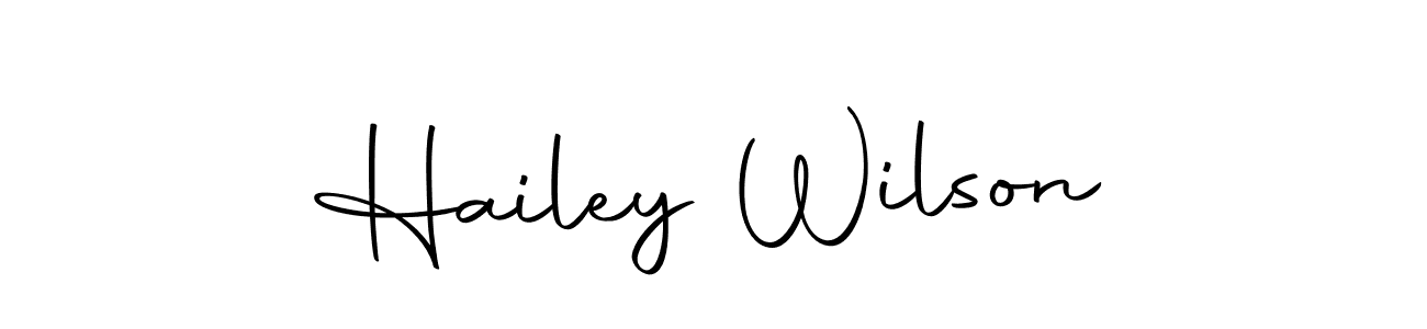 Also we have Hailey Wilson name is the best signature style. Create professional handwritten signature collection using Autography-DOLnW autograph style. Hailey Wilson signature style 10 images and pictures png