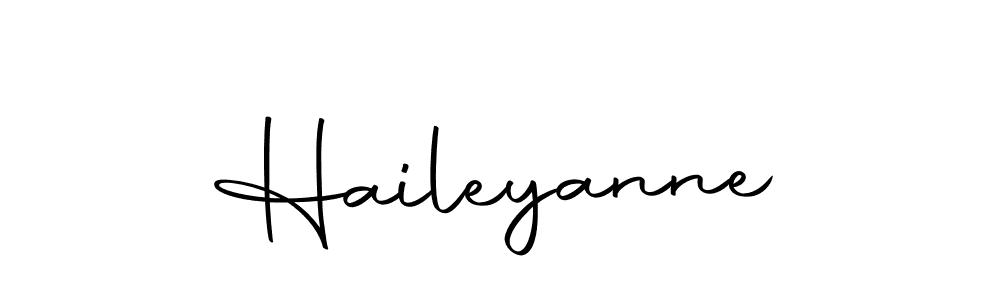 How to make Haileyanne signature? Autography-DOLnW is a professional autograph style. Create handwritten signature for Haileyanne name. Haileyanne signature style 10 images and pictures png