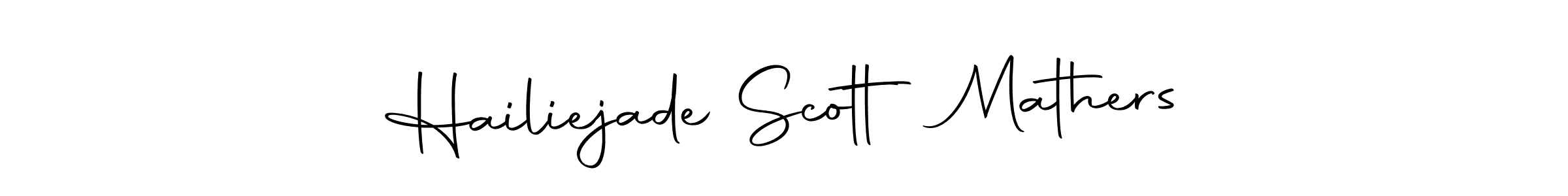 The best way (Autography-DOLnW) to make a short signature is to pick only two or three words in your name. The name Hailiejade Scott Mathers include a total of six letters. For converting this name. Hailiejade Scott Mathers signature style 10 images and pictures png