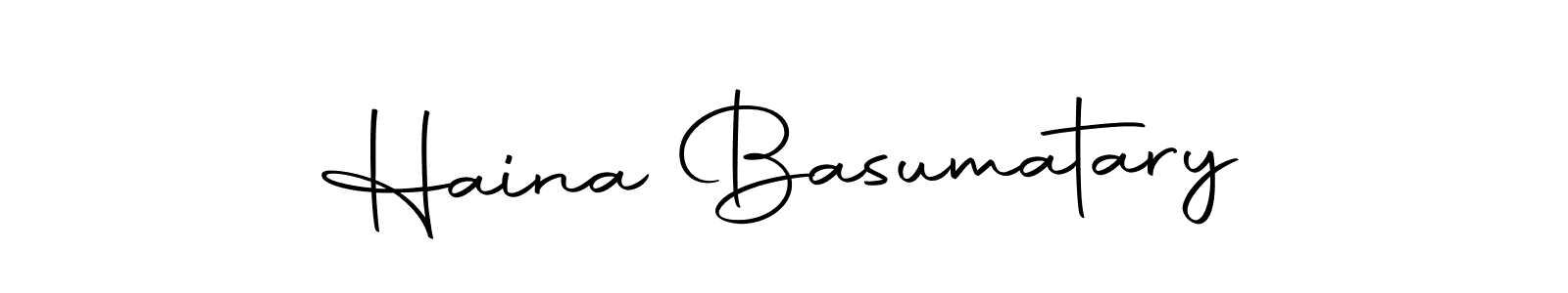 Design your own signature with our free online signature maker. With this signature software, you can create a handwritten (Autography-DOLnW) signature for name Haina Basumatary. Haina Basumatary signature style 10 images and pictures png