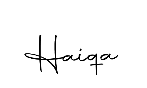 Create a beautiful signature design for name Haiqa. With this signature (Autography-DOLnW) fonts, you can make a handwritten signature for free. Haiqa signature style 10 images and pictures png