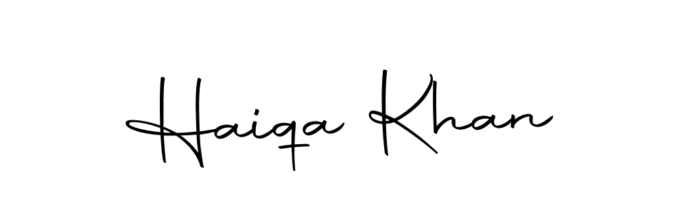 You should practise on your own different ways (Autography-DOLnW) to write your name (Haiqa Khan) in signature. don't let someone else do it for you. Haiqa Khan signature style 10 images and pictures png