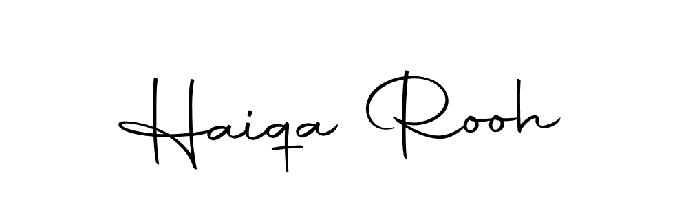 Also we have Haiqa Rooh name is the best signature style. Create professional handwritten signature collection using Autography-DOLnW autograph style. Haiqa Rooh signature style 10 images and pictures png