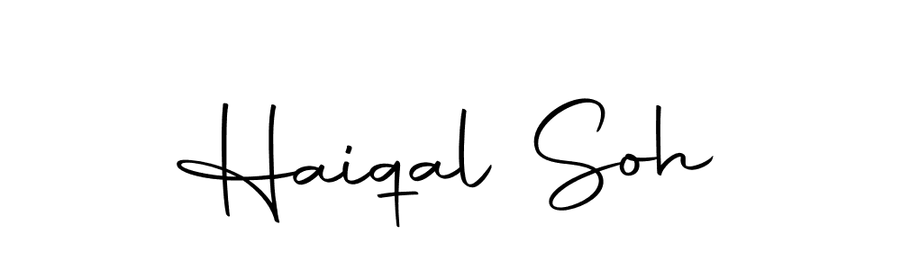 How to make Haiqal Soh signature? Autography-DOLnW is a professional autograph style. Create handwritten signature for Haiqal Soh name. Haiqal Soh signature style 10 images and pictures png