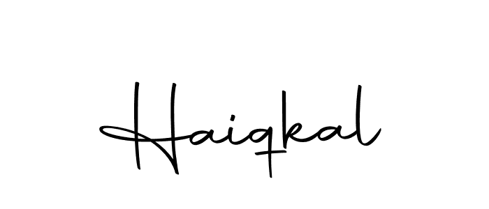 Use a signature maker to create a handwritten signature online. With this signature software, you can design (Autography-DOLnW) your own signature for name Haiqkal. Haiqkal signature style 10 images and pictures png