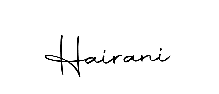 Create a beautiful signature design for name Hairani. With this signature (Autography-DOLnW) fonts, you can make a handwritten signature for free. Hairani signature style 10 images and pictures png