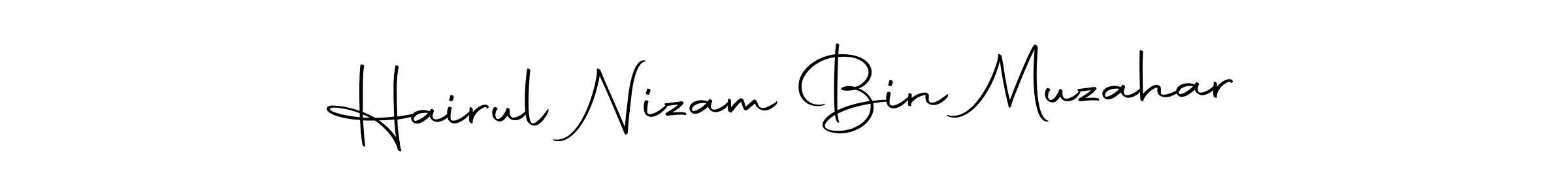 Similarly Autography-DOLnW is the best handwritten signature design. Signature creator online .You can use it as an online autograph creator for name Hairul Nizam Bin Muzahar. Hairul Nizam Bin Muzahar signature style 10 images and pictures png