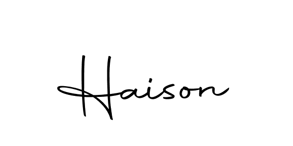 Autography-DOLnW is a professional signature style that is perfect for those who want to add a touch of class to their signature. It is also a great choice for those who want to make their signature more unique. Get Haison name to fancy signature for free. Haison signature style 10 images and pictures png