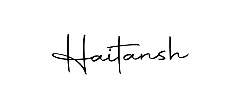 Use a signature maker to create a handwritten signature online. With this signature software, you can design (Autography-DOLnW) your own signature for name Haitansh. Haitansh signature style 10 images and pictures png