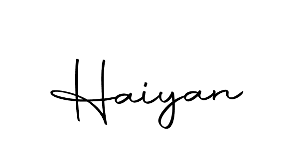 How to make Haiyan signature? Autography-DOLnW is a professional autograph style. Create handwritten signature for Haiyan name. Haiyan signature style 10 images and pictures png