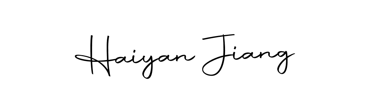 How to make Haiyan Jiang signature? Autography-DOLnW is a professional autograph style. Create handwritten signature for Haiyan Jiang name. Haiyan Jiang signature style 10 images and pictures png