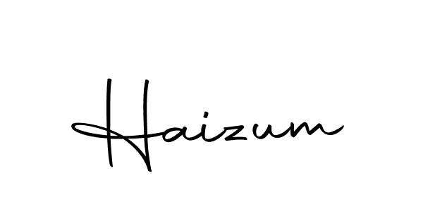 Make a beautiful signature design for name Haizum. With this signature (Autography-DOLnW) style, you can create a handwritten signature for free. Haizum signature style 10 images and pictures png