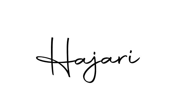 Use a signature maker to create a handwritten signature online. With this signature software, you can design (Autography-DOLnW) your own signature for name Hajari. Hajari signature style 10 images and pictures png