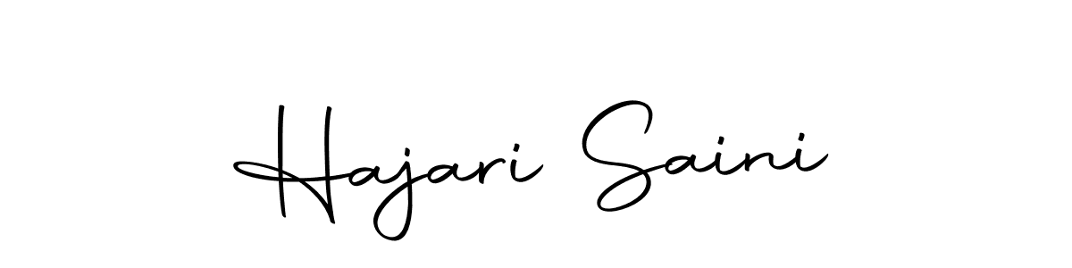 Make a beautiful signature design for name Hajari Saini. With this signature (Autography-DOLnW) style, you can create a handwritten signature for free. Hajari Saini signature style 10 images and pictures png