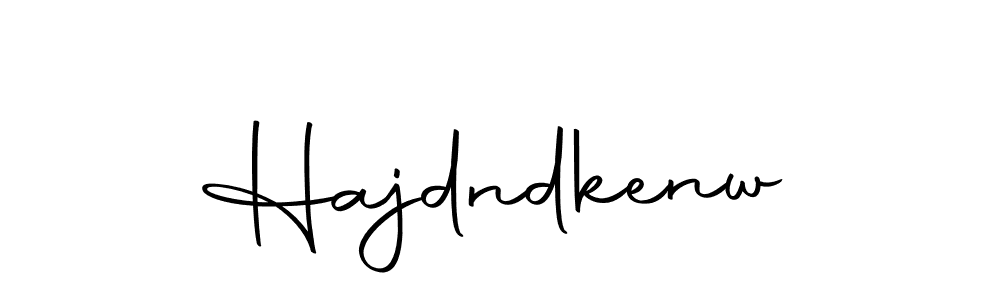 Make a beautiful signature design for name Hajdndkenw. Use this online signature maker to create a handwritten signature for free. Hajdndkenw signature style 10 images and pictures png