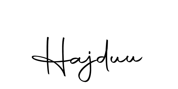 Use a signature maker to create a handwritten signature online. With this signature software, you can design (Autography-DOLnW) your own signature for name Hajduu. Hajduu signature style 10 images and pictures png