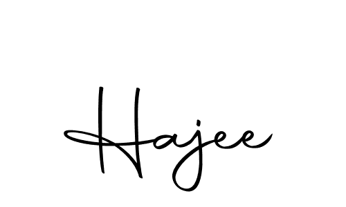 You should practise on your own different ways (Autography-DOLnW) to write your name (Hajee) in signature. don't let someone else do it for you. Hajee signature style 10 images and pictures png