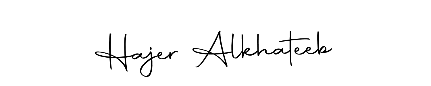 Hajer Alkhateeb stylish signature style. Best Handwritten Sign (Autography-DOLnW) for my name. Handwritten Signature Collection Ideas for my name Hajer Alkhateeb. Hajer Alkhateeb signature style 10 images and pictures png