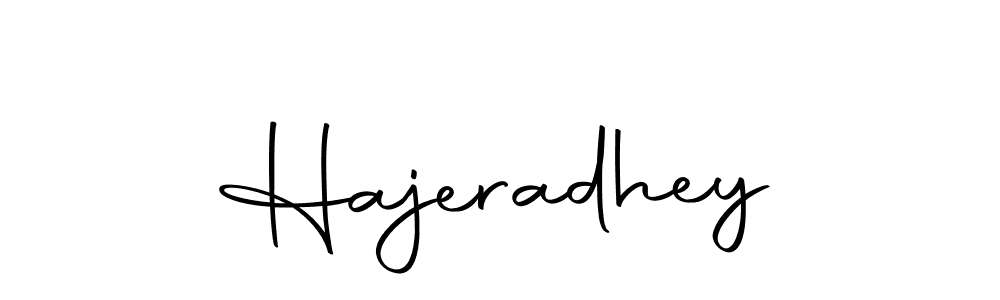 You can use this online signature creator to create a handwritten signature for the name Hajeradhey. This is the best online autograph maker. Hajeradhey signature style 10 images and pictures png