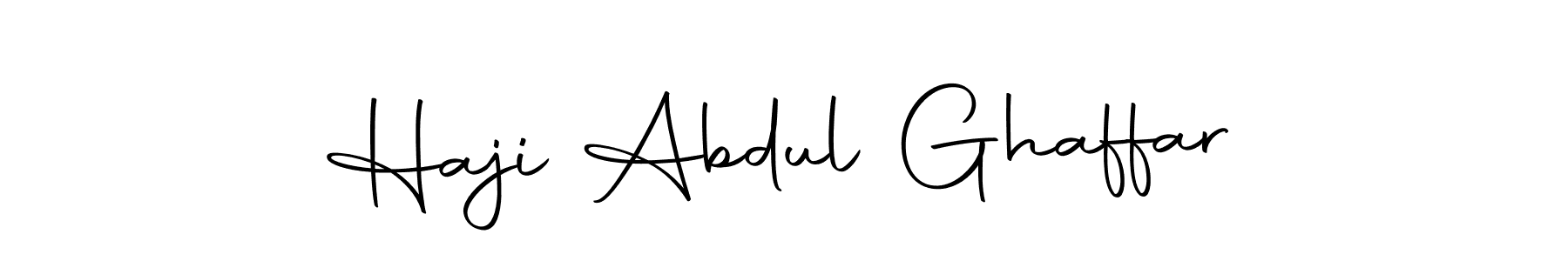 Make a beautiful signature design for name Haji Abdul Ghaffar. Use this online signature maker to create a handwritten signature for free. Haji Abdul Ghaffar signature style 10 images and pictures png