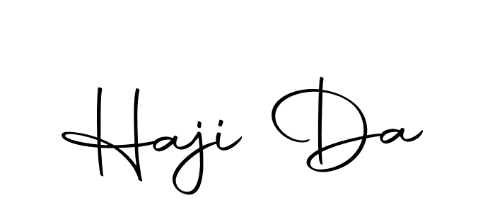 Use a signature maker to create a handwritten signature online. With this signature software, you can design (Autography-DOLnW) your own signature for name Haji Da. Haji Da signature style 10 images and pictures png