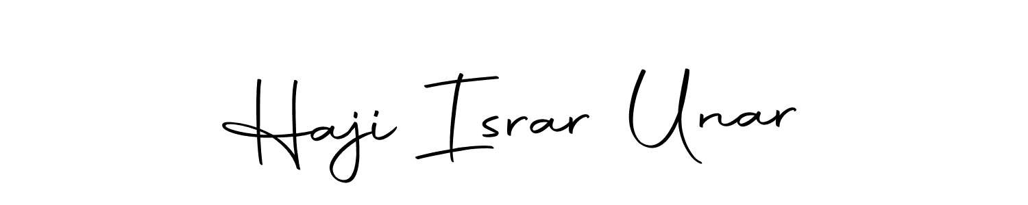 How to make Haji Israr Unar signature? Autography-DOLnW is a professional autograph style. Create handwritten signature for Haji Israr Unar name. Haji Israr Unar signature style 10 images and pictures png