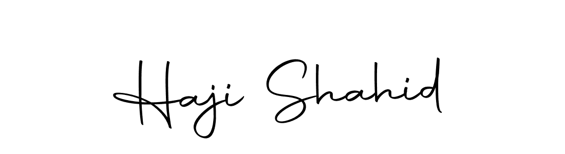 The best way (Autography-DOLnW) to make a short signature is to pick only two or three words in your name. The name Haji Shahid include a total of six letters. For converting this name. Haji Shahid signature style 10 images and pictures png
