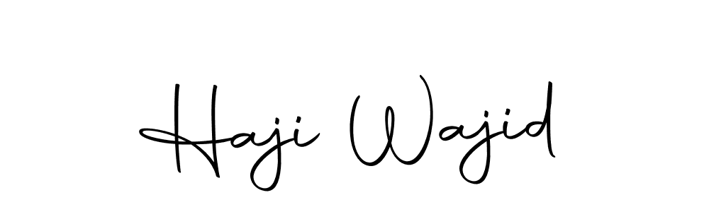 Haji Wajid stylish signature style. Best Handwritten Sign (Autography-DOLnW) for my name. Handwritten Signature Collection Ideas for my name Haji Wajid. Haji Wajid signature style 10 images and pictures png