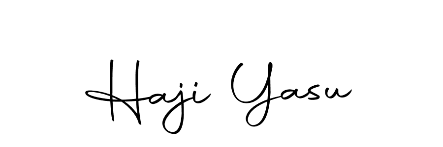 Haji Yasu stylish signature style. Best Handwritten Sign (Autography-DOLnW) for my name. Handwritten Signature Collection Ideas for my name Haji Yasu. Haji Yasu signature style 10 images and pictures png