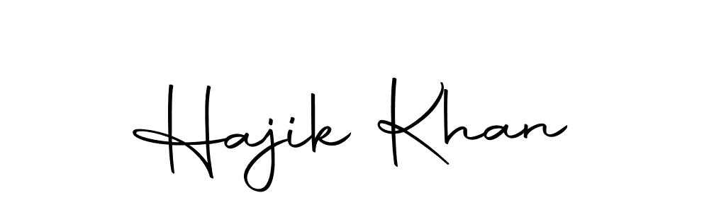 Hajik Khan stylish signature style. Best Handwritten Sign (Autography-DOLnW) for my name. Handwritten Signature Collection Ideas for my name Hajik Khan. Hajik Khan signature style 10 images and pictures png