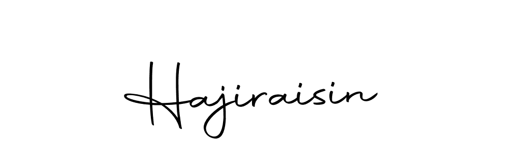 You can use this online signature creator to create a handwritten signature for the name Hajiraisin. This is the best online autograph maker. Hajiraisin signature style 10 images and pictures png