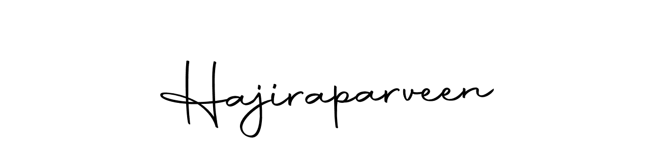 Use a signature maker to create a handwritten signature online. With this signature software, you can design (Autography-DOLnW) your own signature for name Hajiraparveen. Hajiraparveen signature style 10 images and pictures png