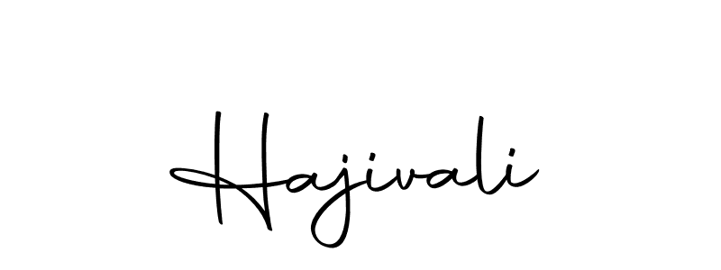 Design your own signature with our free online signature maker. With this signature software, you can create a handwritten (Autography-DOLnW) signature for name Hajivali. Hajivali signature style 10 images and pictures png