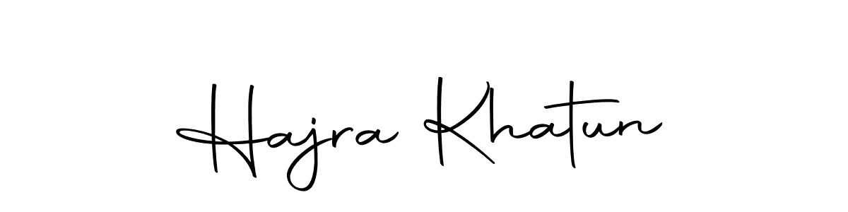 How to make Hajra Khatun name signature. Use Autography-DOLnW style for creating short signs online. This is the latest handwritten sign. Hajra Khatun signature style 10 images and pictures png