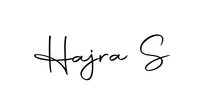 Make a beautiful signature design for name Hajra S. With this signature (Autography-DOLnW) style, you can create a handwritten signature for free. Hajra S signature style 10 images and pictures png