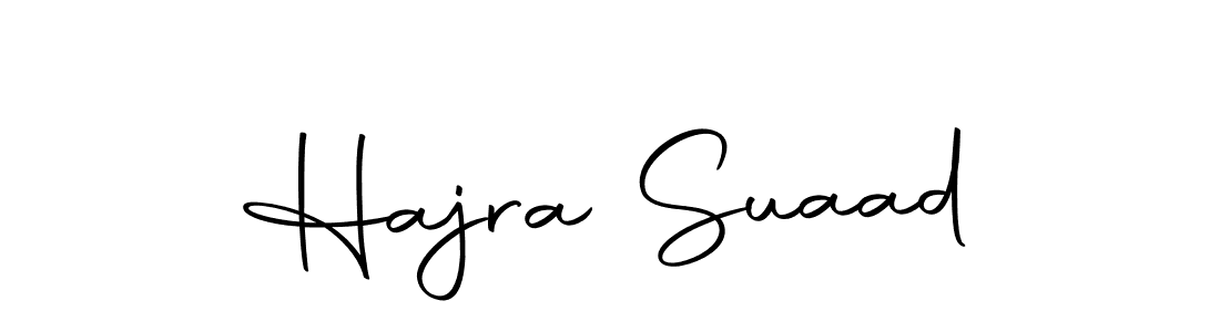 Make a short Hajra Suaad signature style. Manage your documents anywhere anytime using Autography-DOLnW. Create and add eSignatures, submit forms, share and send files easily. Hajra Suaad signature style 10 images and pictures png