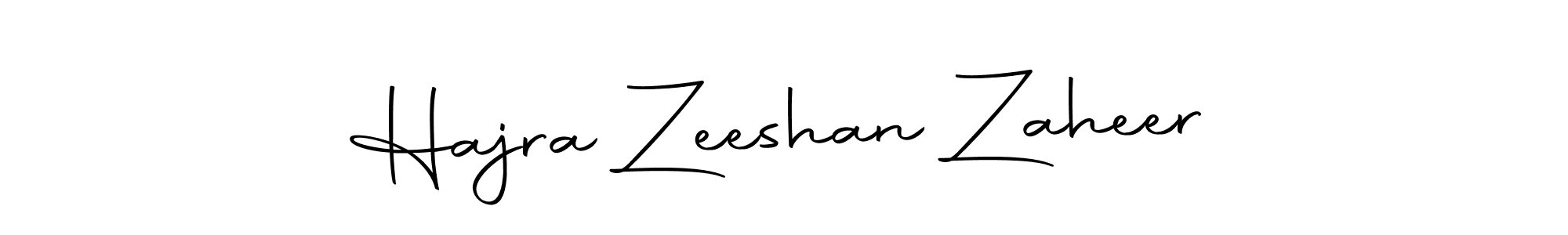 Make a beautiful signature design for name Hajra Zeeshan Zaheer. With this signature (Autography-DOLnW) style, you can create a handwritten signature for free. Hajra Zeeshan Zaheer signature style 10 images and pictures png
