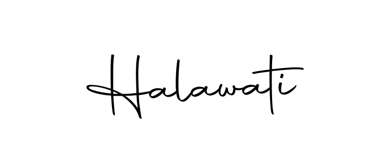 Use a signature maker to create a handwritten signature online. With this signature software, you can design (Autography-DOLnW) your own signature for name Halawati. Halawati signature style 10 images and pictures png