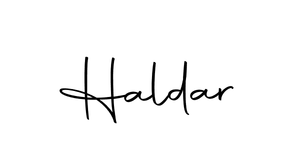 How to make Haldar signature? Autography-DOLnW is a professional autograph style. Create handwritten signature for Haldar name. Haldar signature style 10 images and pictures png