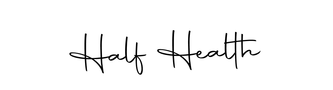 The best way (Autography-DOLnW) to make a short signature is to pick only two or three words in your name. The name Half Health include a total of six letters. For converting this name. Half Health signature style 10 images and pictures png