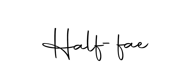 You can use this online signature creator to create a handwritten signature for the name Half-fae. This is the best online autograph maker. Half-fae signature style 10 images and pictures png