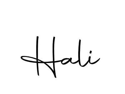 Use a signature maker to create a handwritten signature online. With this signature software, you can design (Autography-DOLnW) your own signature for name Hali. Hali signature style 10 images and pictures png