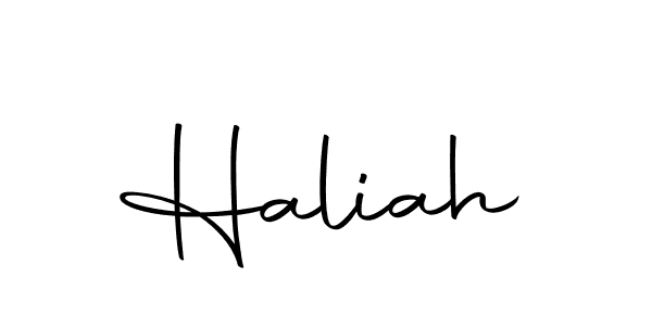 You should practise on your own different ways (Autography-DOLnW) to write your name (Haliah) in signature. don't let someone else do it for you. Haliah signature style 10 images and pictures png