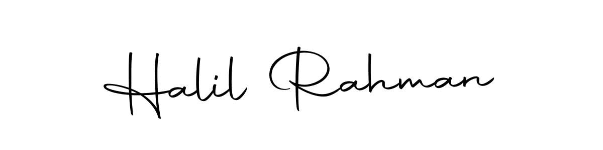 Create a beautiful signature design for name Halil Rahman. With this signature (Autography-DOLnW) fonts, you can make a handwritten signature for free. Halil Rahman signature style 10 images and pictures png