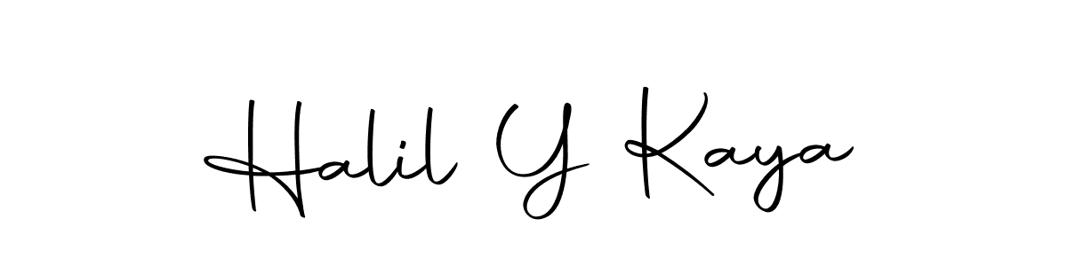 Design your own signature with our free online signature maker. With this signature software, you can create a handwritten (Autography-DOLnW) signature for name Halil Y Kaya. Halil Y Kaya signature style 10 images and pictures png