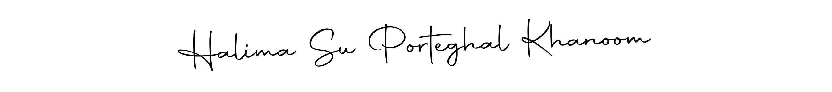 Autography-DOLnW is a professional signature style that is perfect for those who want to add a touch of class to their signature. It is also a great choice for those who want to make their signature more unique. Get Halima Su Porteghal Khanoom name to fancy signature for free. Halima Su Porteghal Khanoom signature style 10 images and pictures png