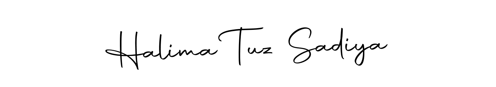 The best way (Autography-DOLnW) to make a short signature is to pick only two or three words in your name. The name Halima Tuz Sadiya include a total of six letters. For converting this name. Halima Tuz Sadiya signature style 10 images and pictures png