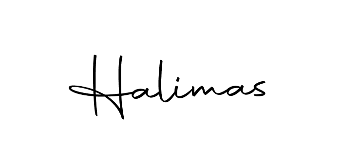 Make a beautiful signature design for name Halimas. With this signature (Autography-DOLnW) style, you can create a handwritten signature for free. Halimas signature style 10 images and pictures png